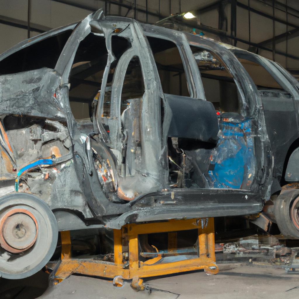 自動車解体のプロセス