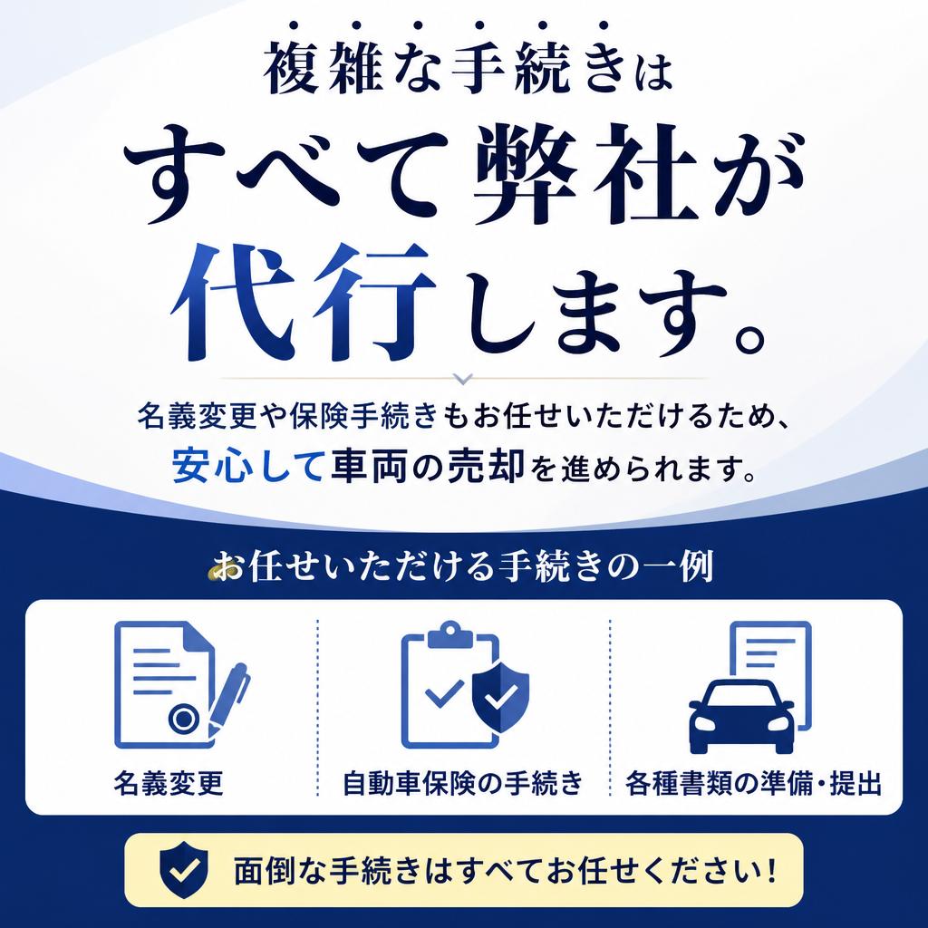すべての手続きを代行
