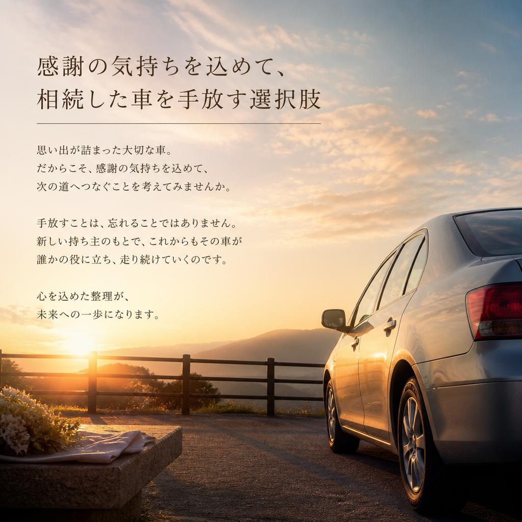 感謝の気持ちを込めて、相続した車を手放す選択肢