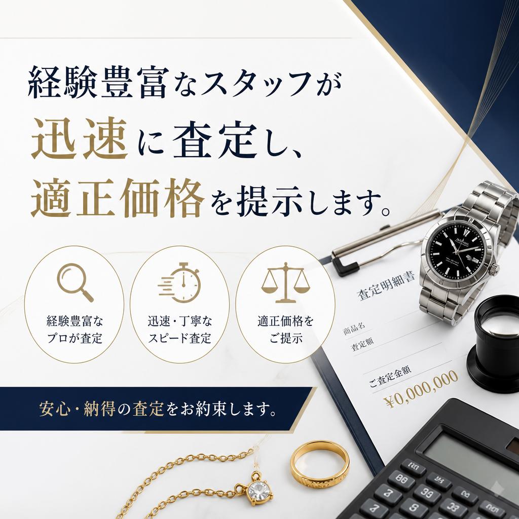 スピーディーな査定と買取