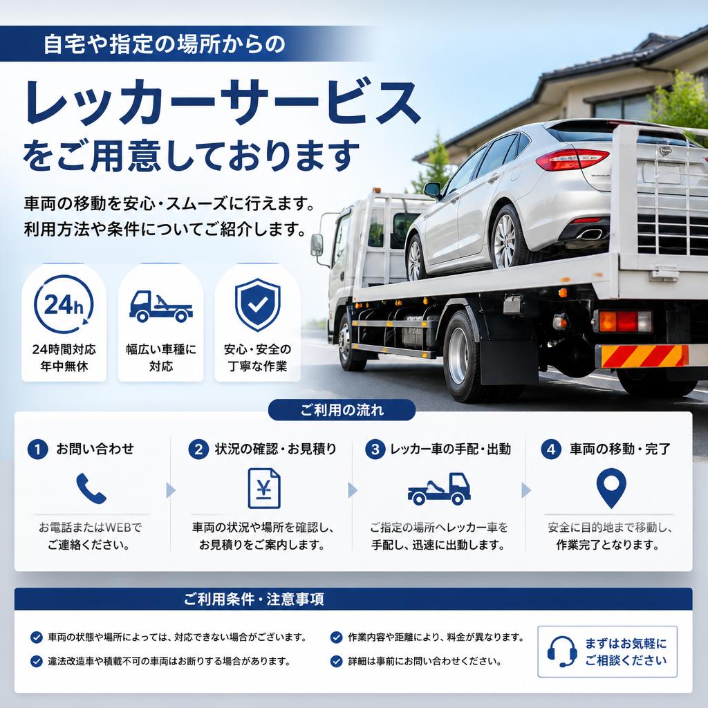 レッカーサービスのご紹介