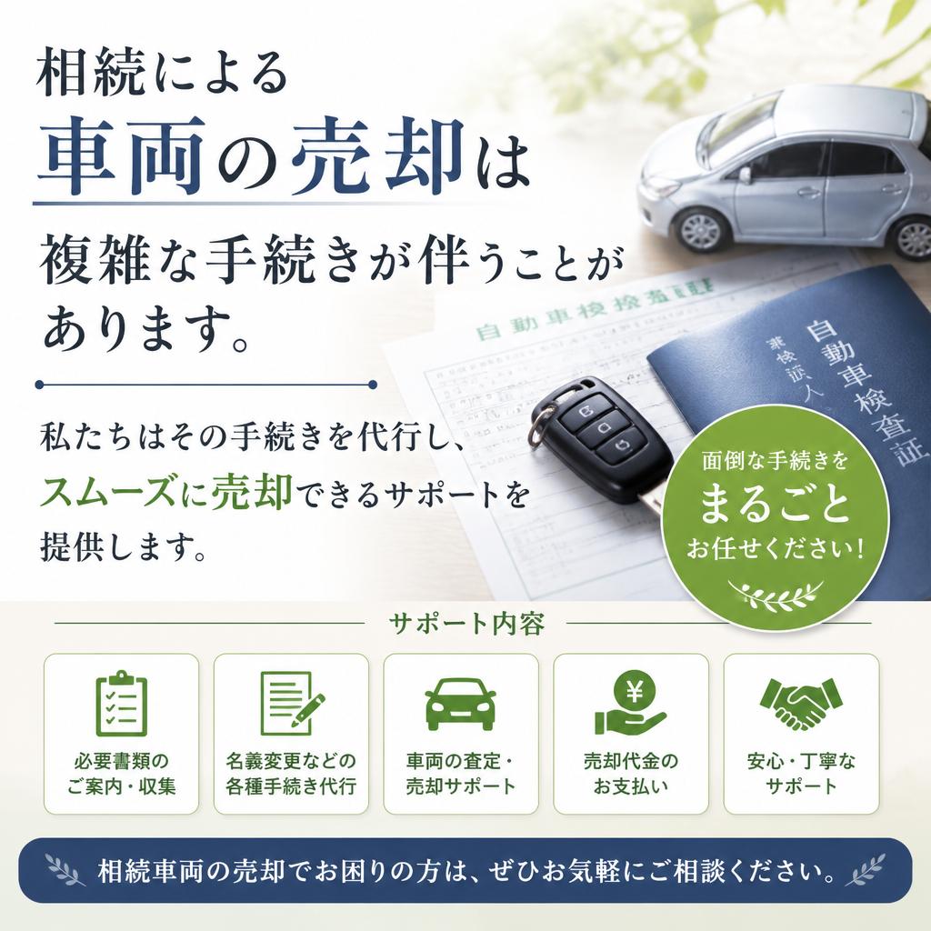 相続手続きに伴う車両の売却