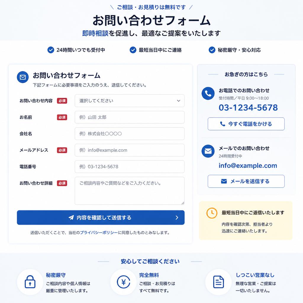 今すぐ相談しよう！