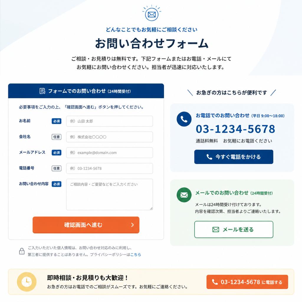 今すぐ相談しよう！