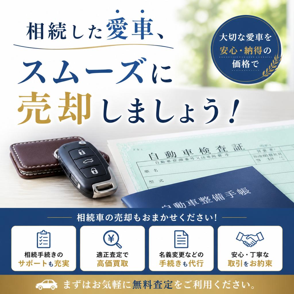 相続した愛車、スムーズに売却しましょう！