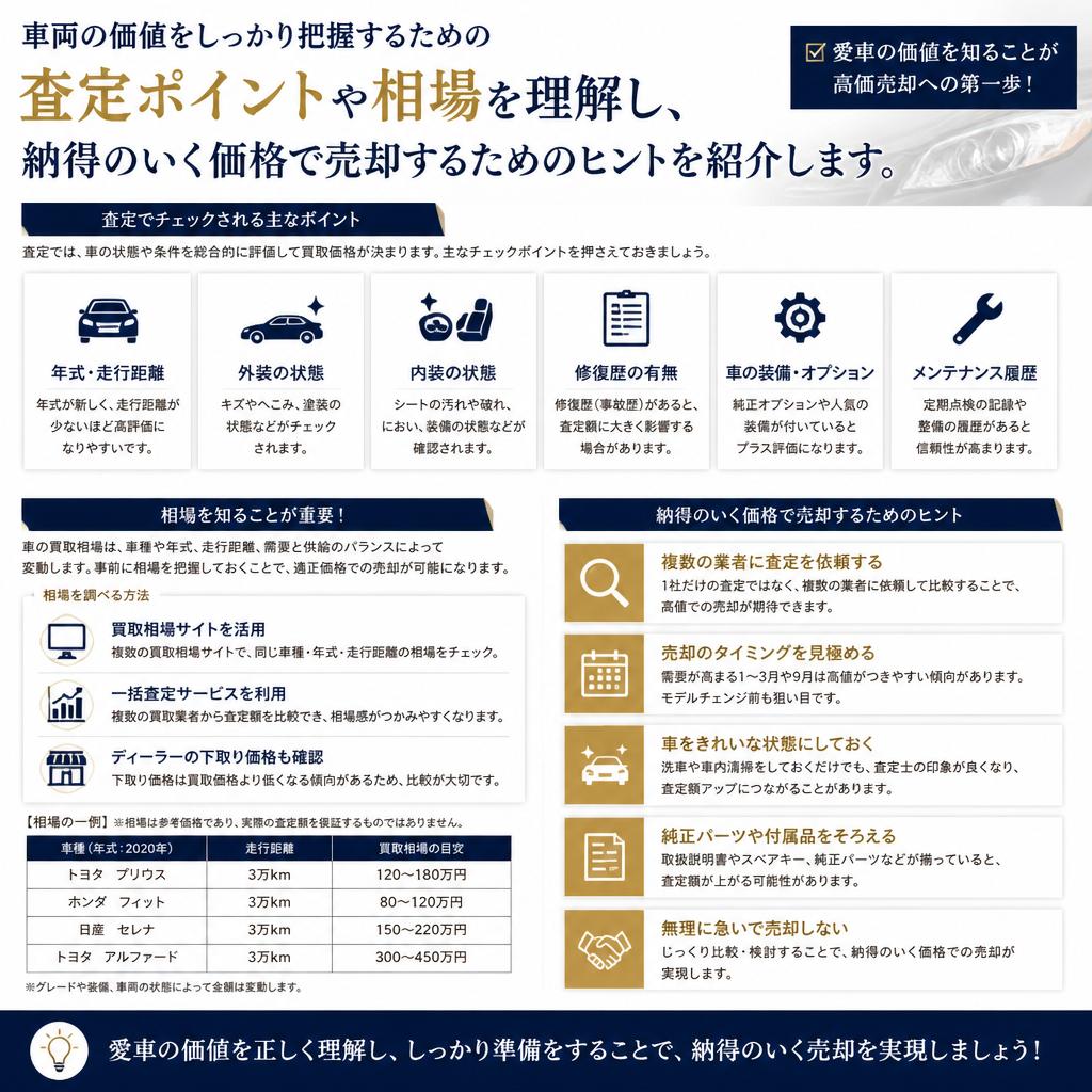 売却価格の査定ポイント