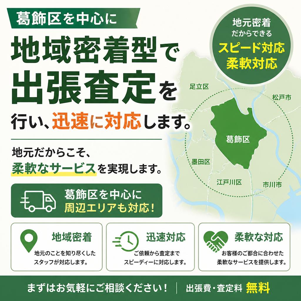 葛飾区でのサービス提供