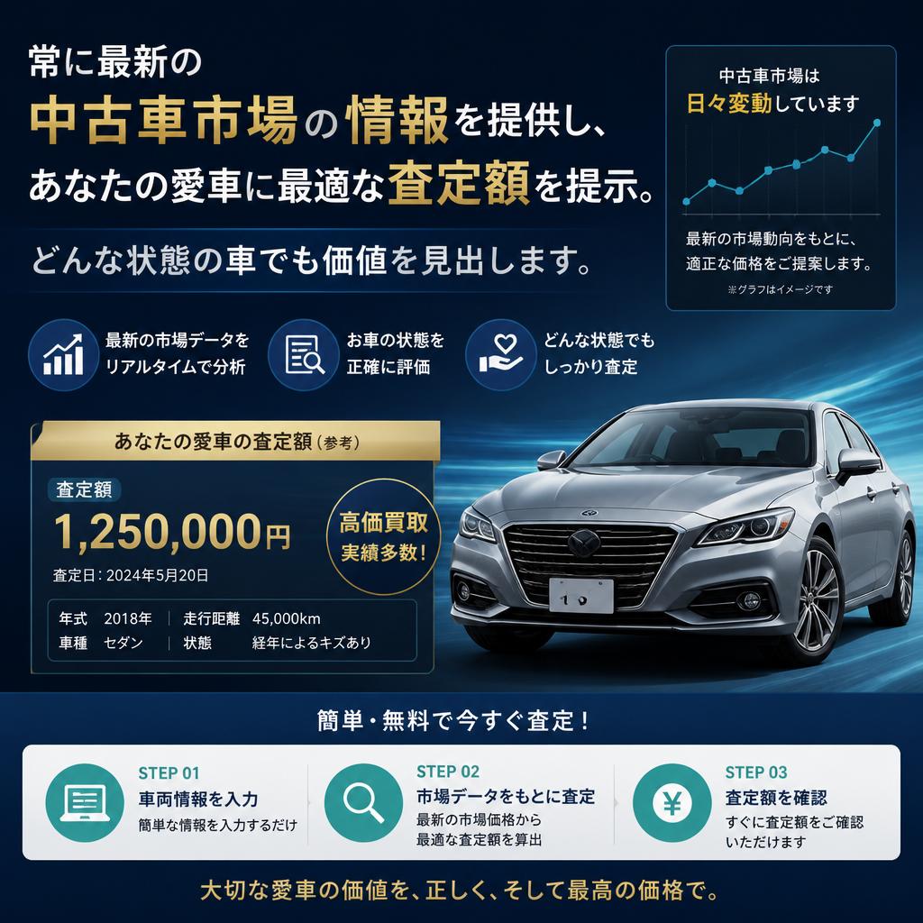 中古車市場の動向を把握