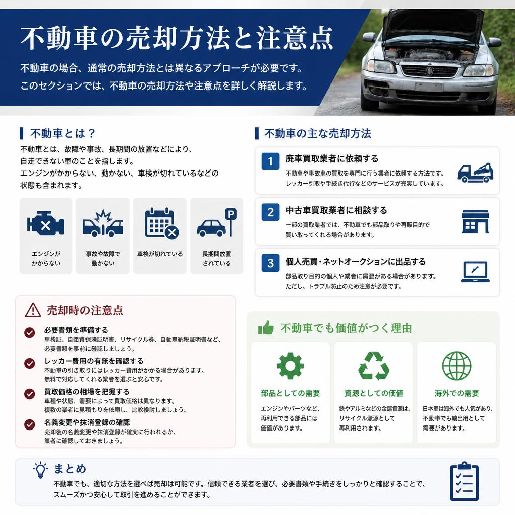 不動車の売却方法