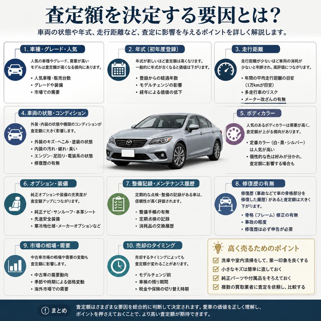 車両の査定ポイント